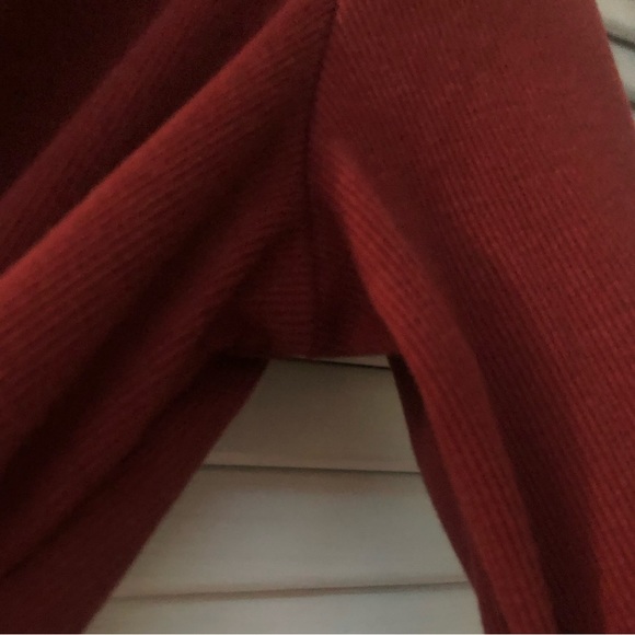 Rusty orange plus size cardigan - Picture 4 of 7